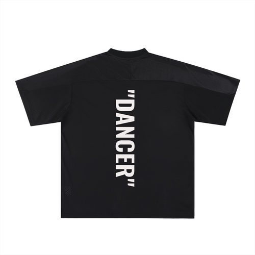 Oversized Mesh V-Neck Fußballtrikot